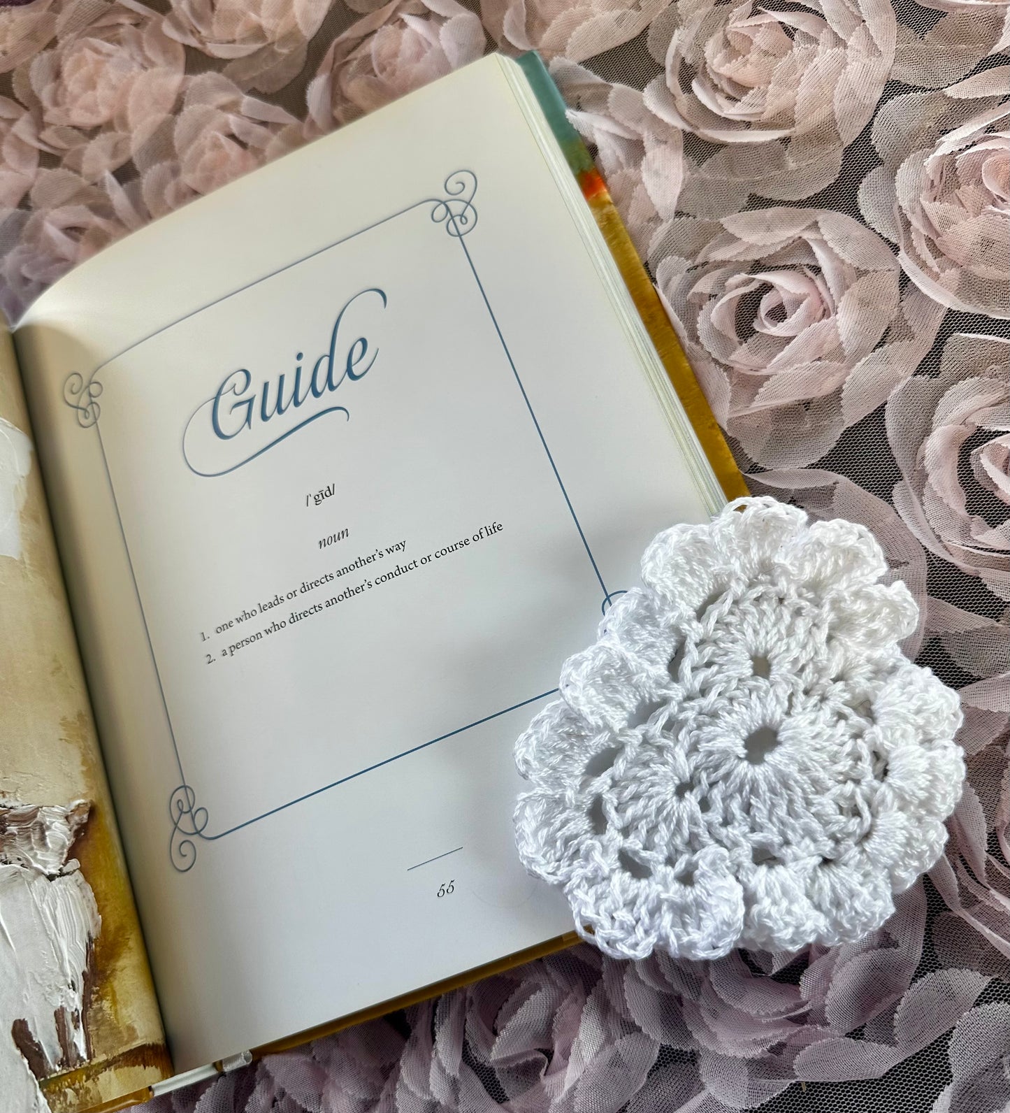 Corner Heart Crochet Bookmark