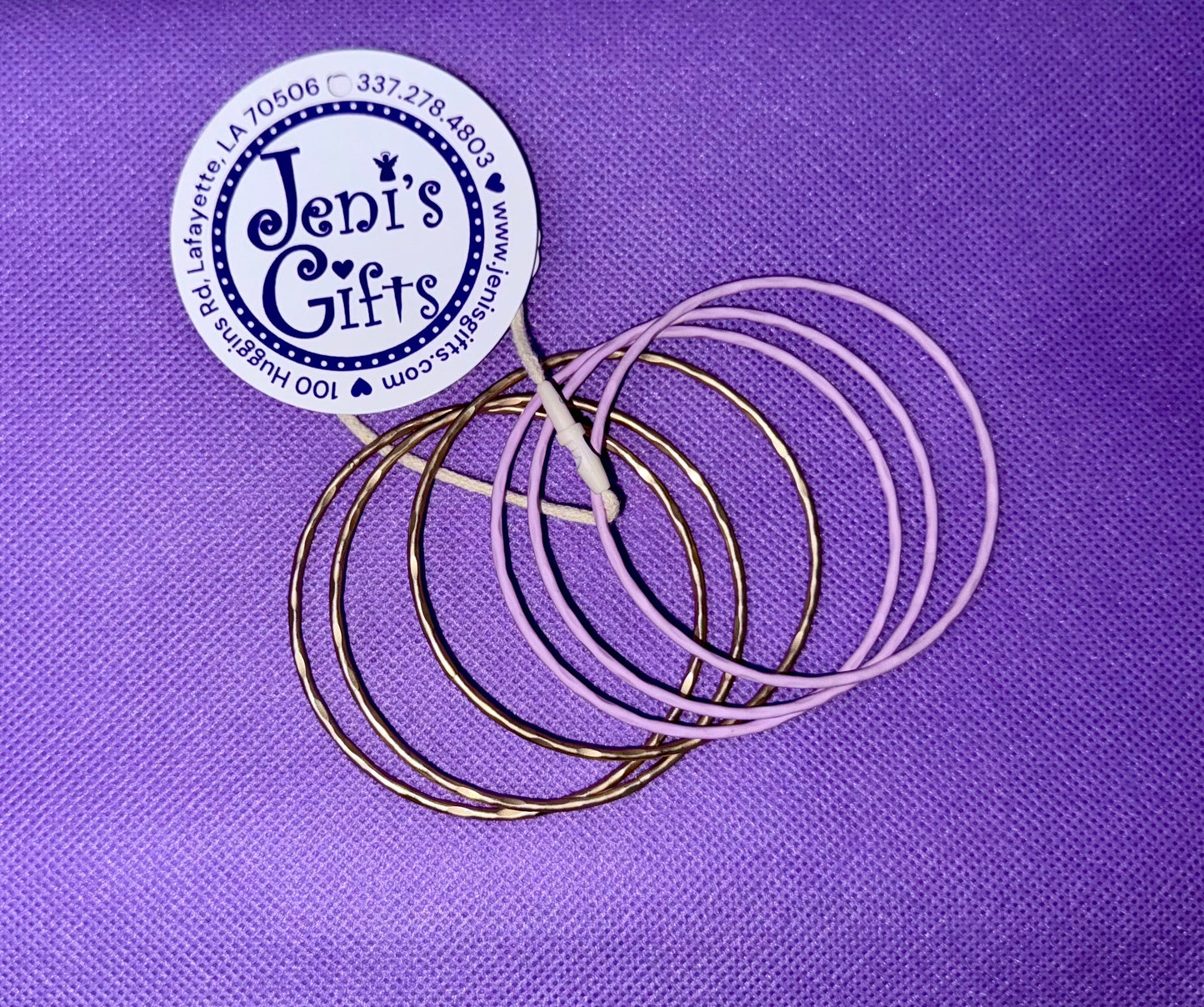 Lavender & Gold Bangles