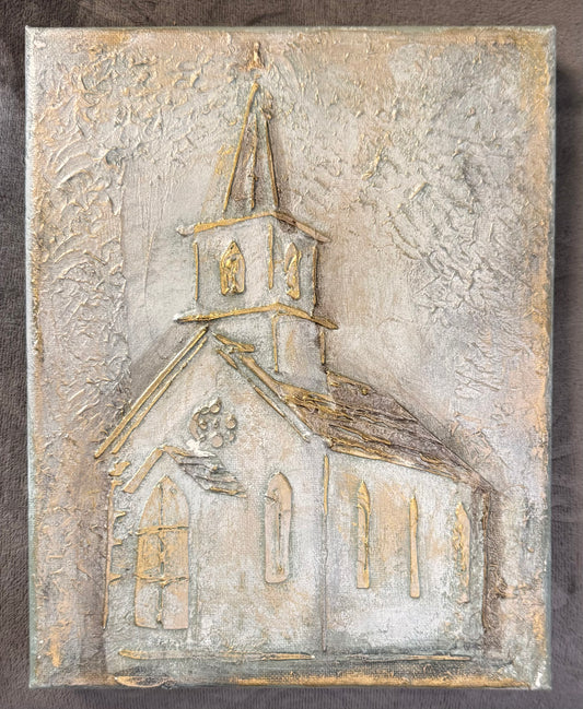Original Painting Chapel - Artist Christy Blalock