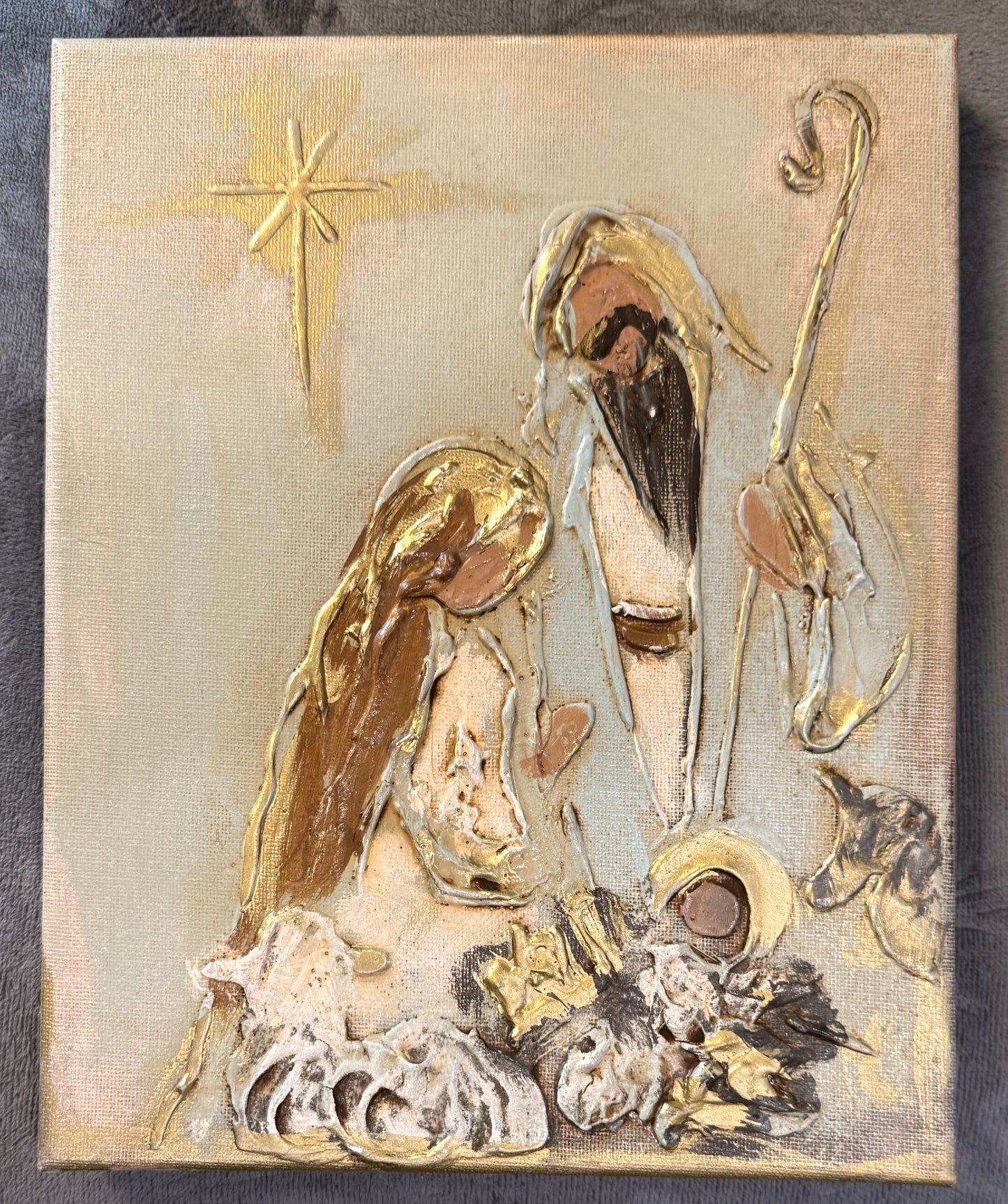 Original Painting Nativity - Artist Christy Blalock