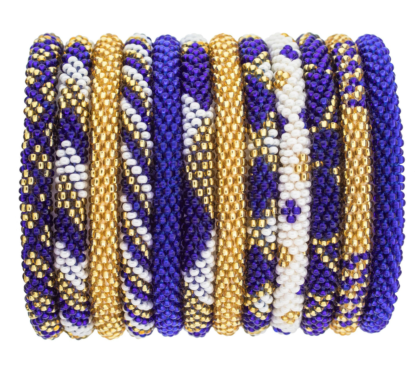 Gold and Navy Roll-On® Bracelet
