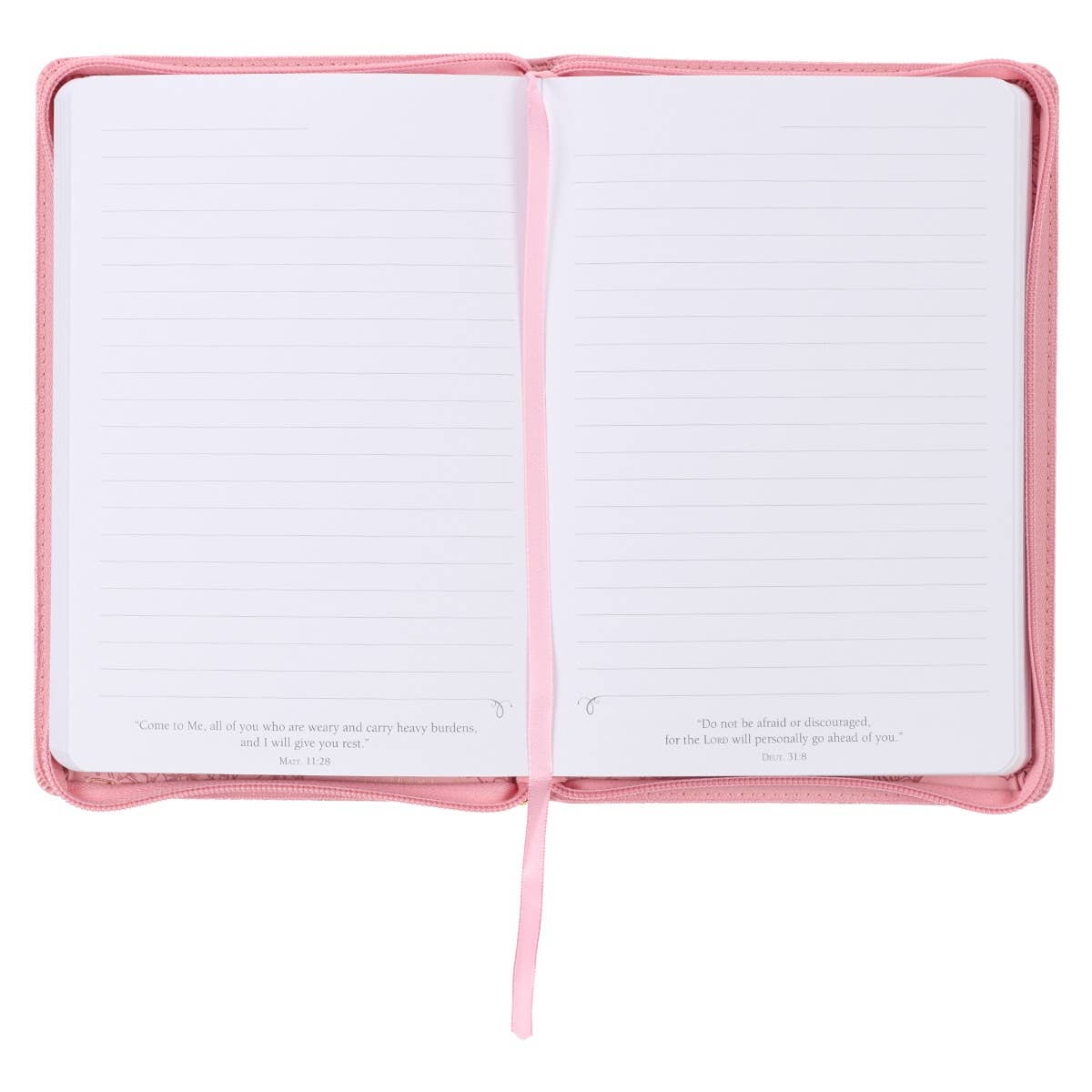 Journal Zip Pink My Strength & My Song Psalm 118:14