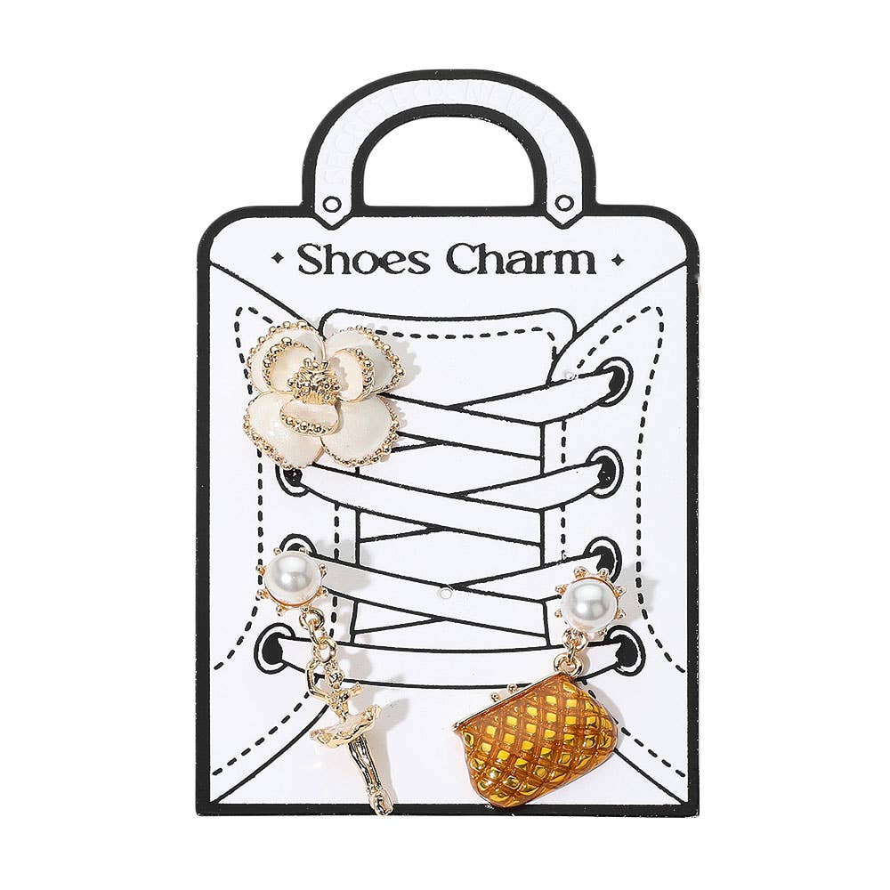 Ballerina shoe Charm Pin Set
