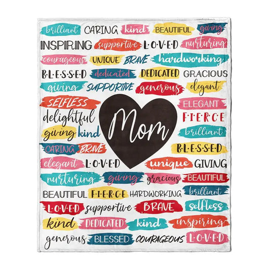 Mom Heart throw