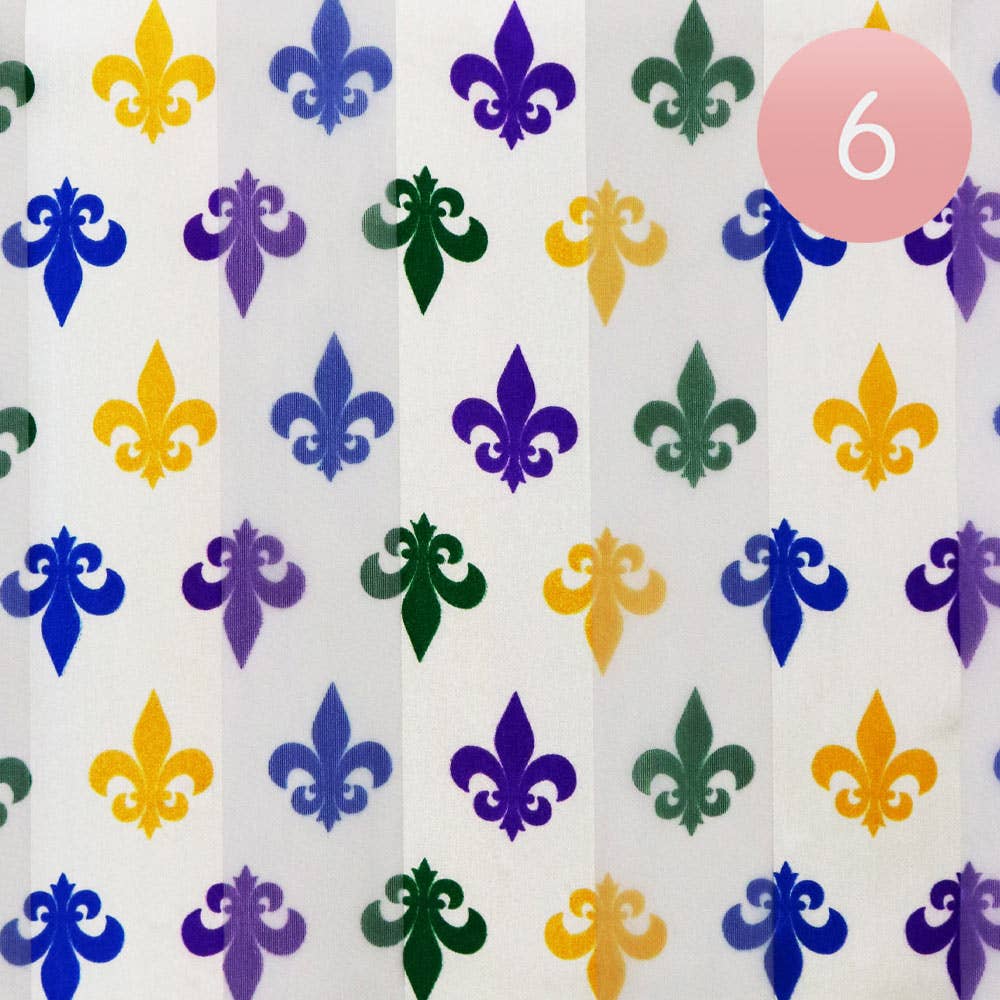 Mardi Gras scarf FleurDeLis
