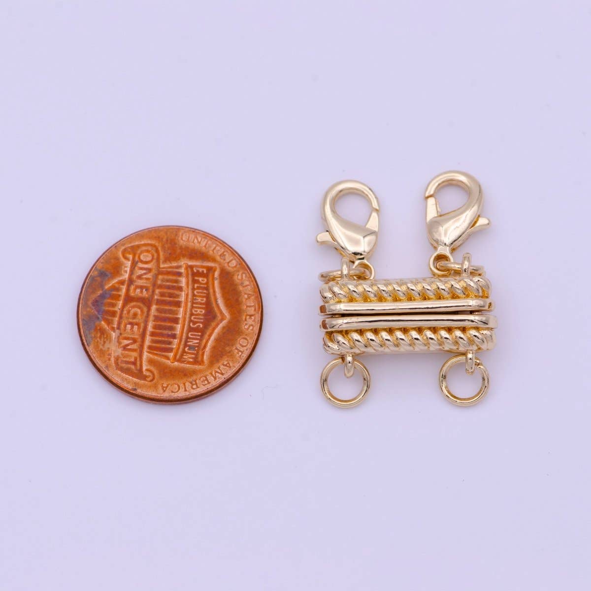 Double Magnetic Clasps Detangler Gold Jewelry