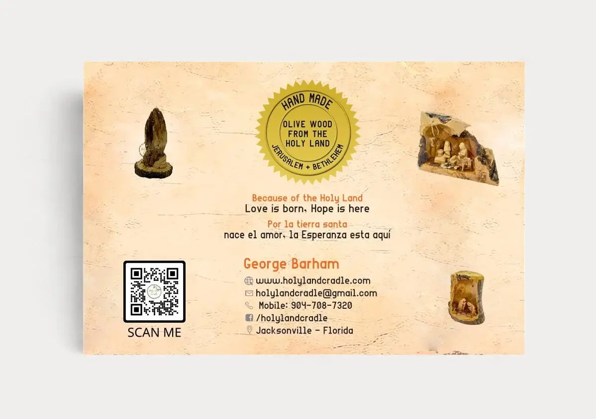 Olive Wood Holding Cross