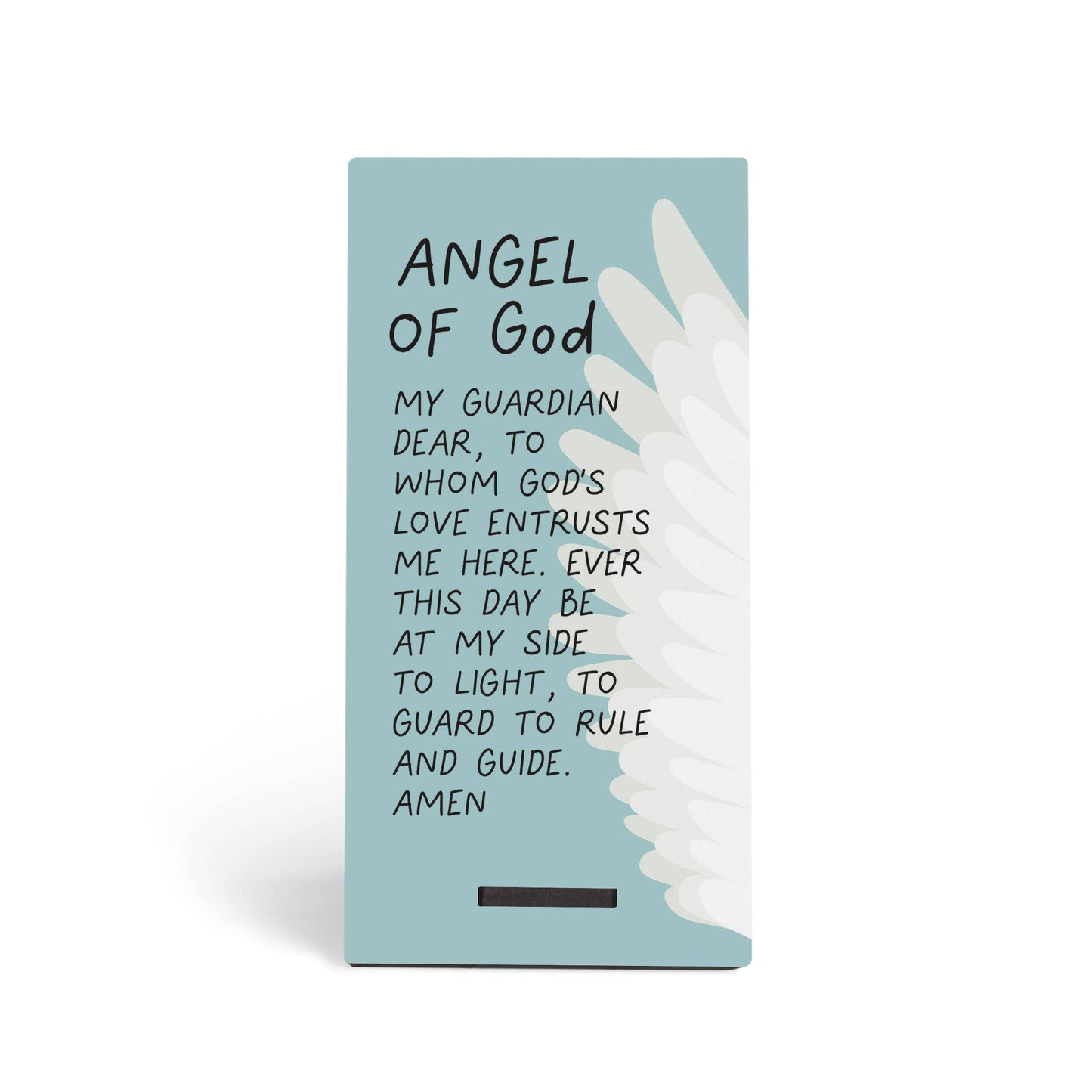 Angel Of God My Guardian Snap Sign