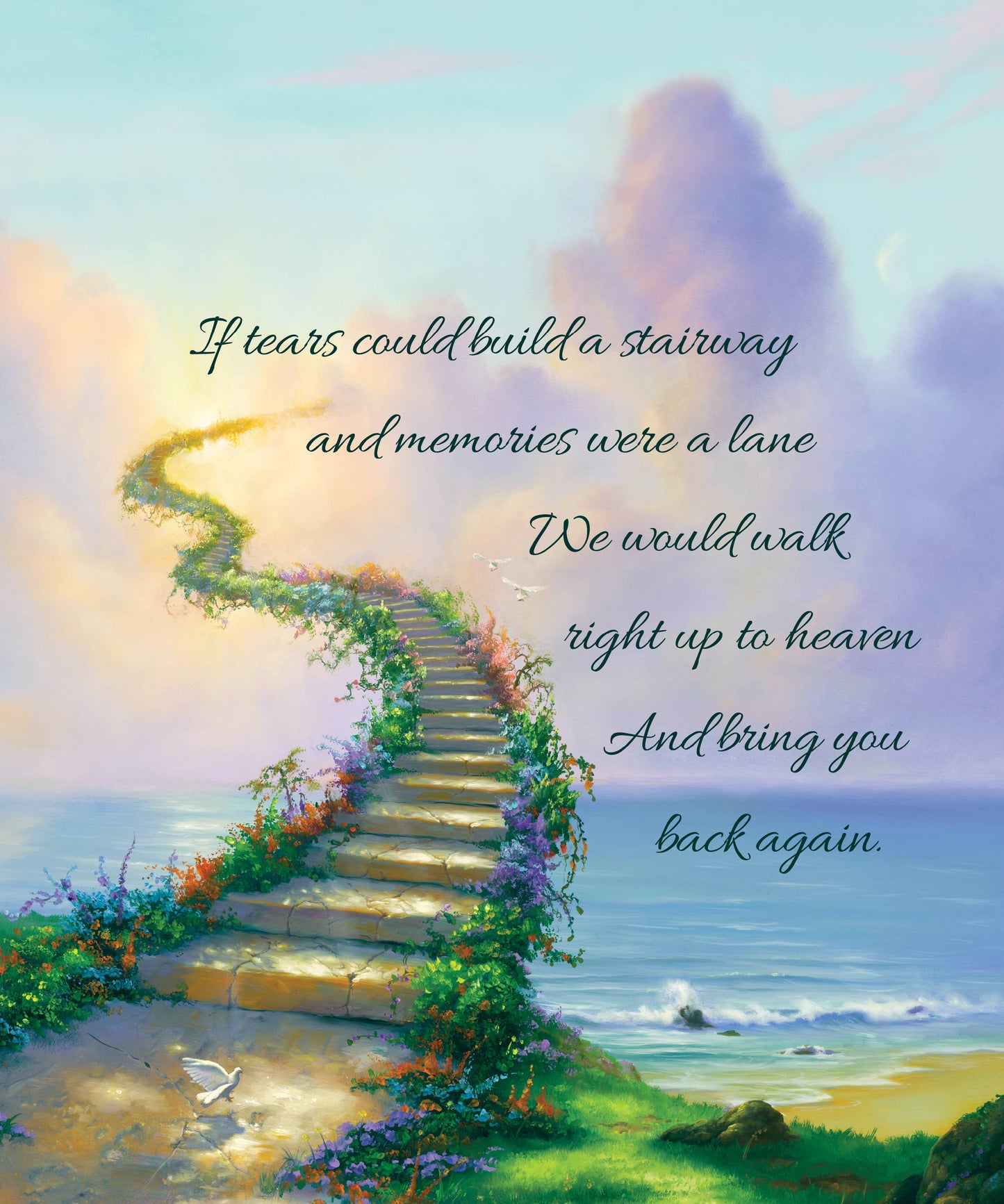 "Stairway to Heaven" Inspirational Quilted Throw