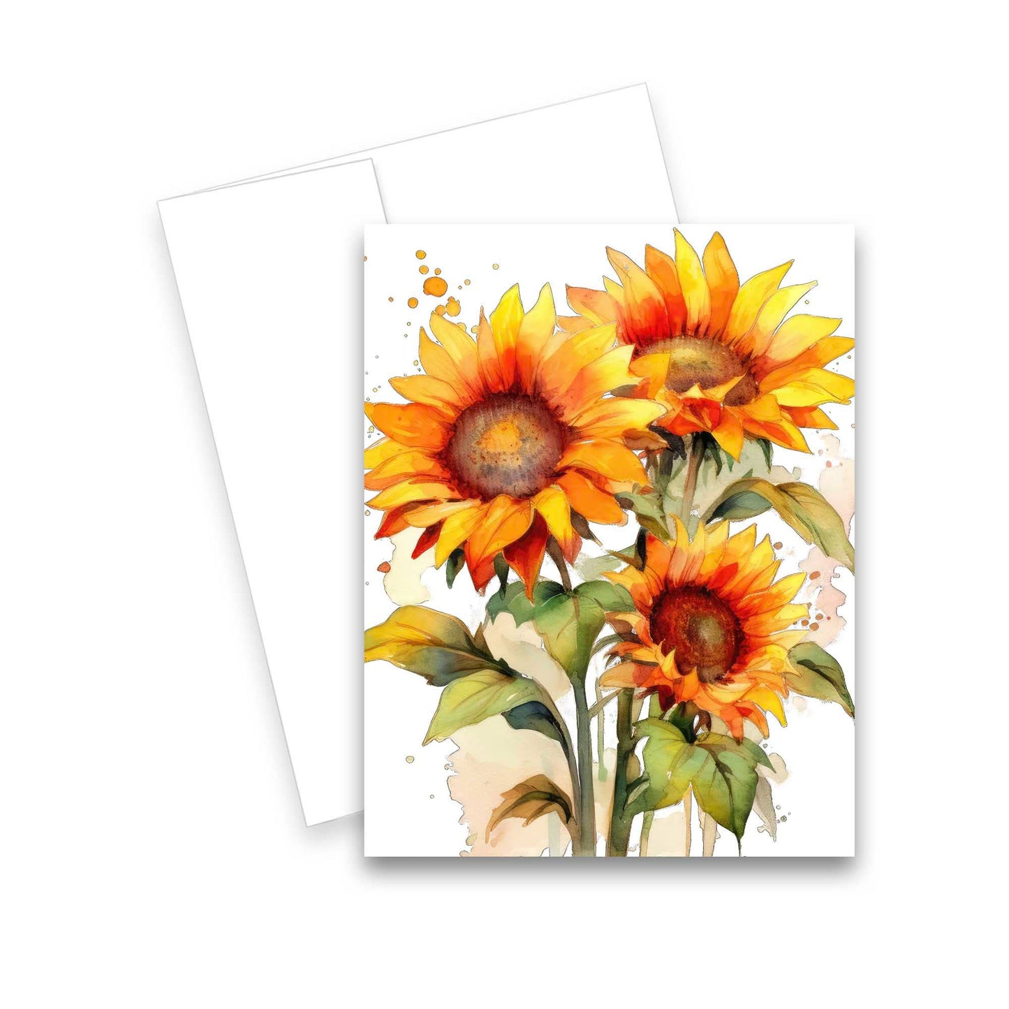 Greeting Cards- Assorted Sunflower Blank Notecards 6pk