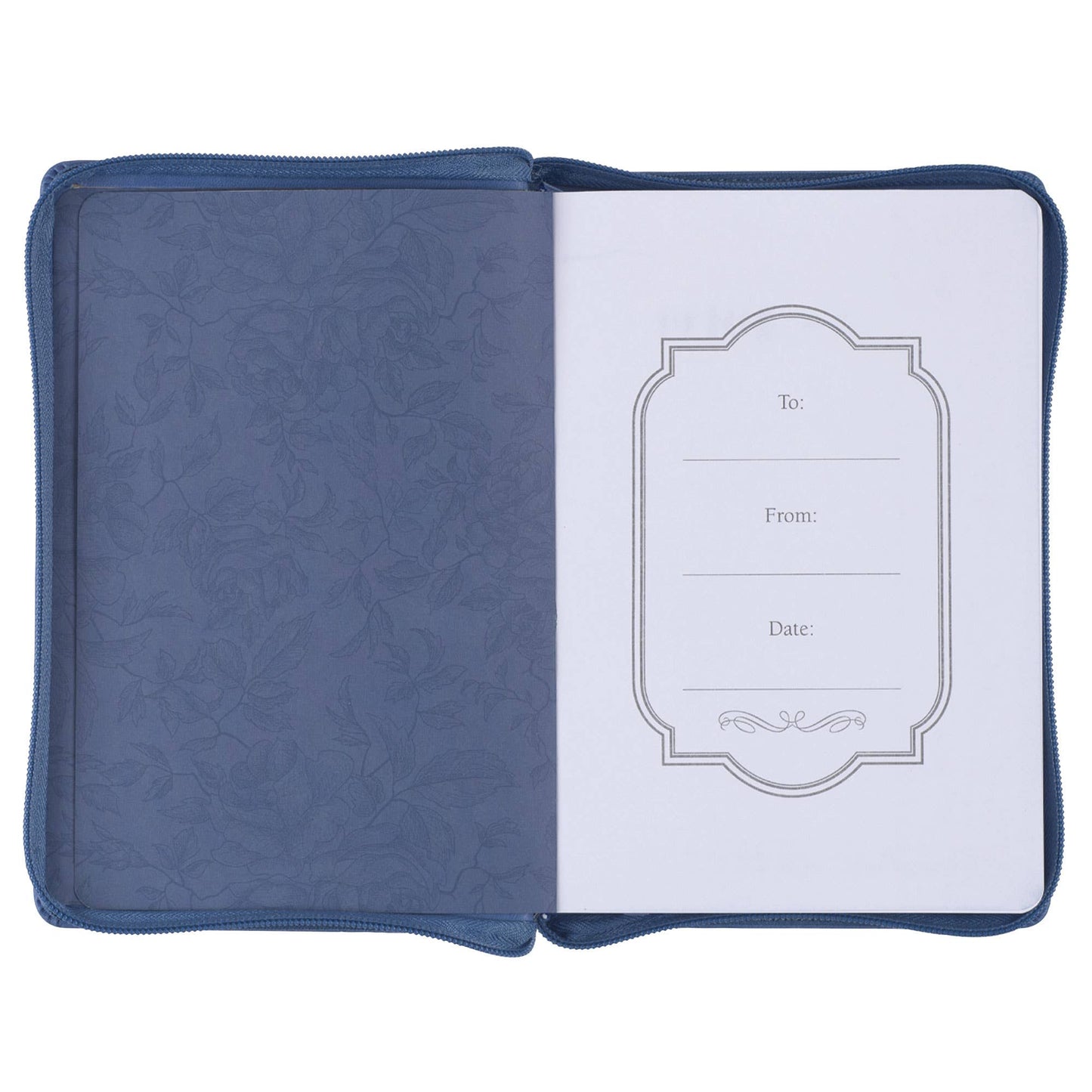 Journal Zip Blue The Lord Will Guide Isa. 58:11