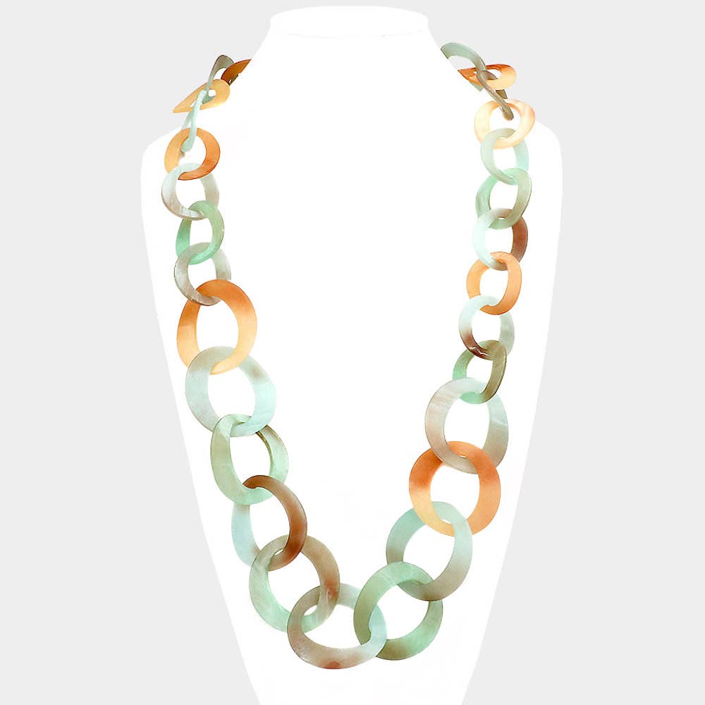 Bold Spring Link Long Necklace