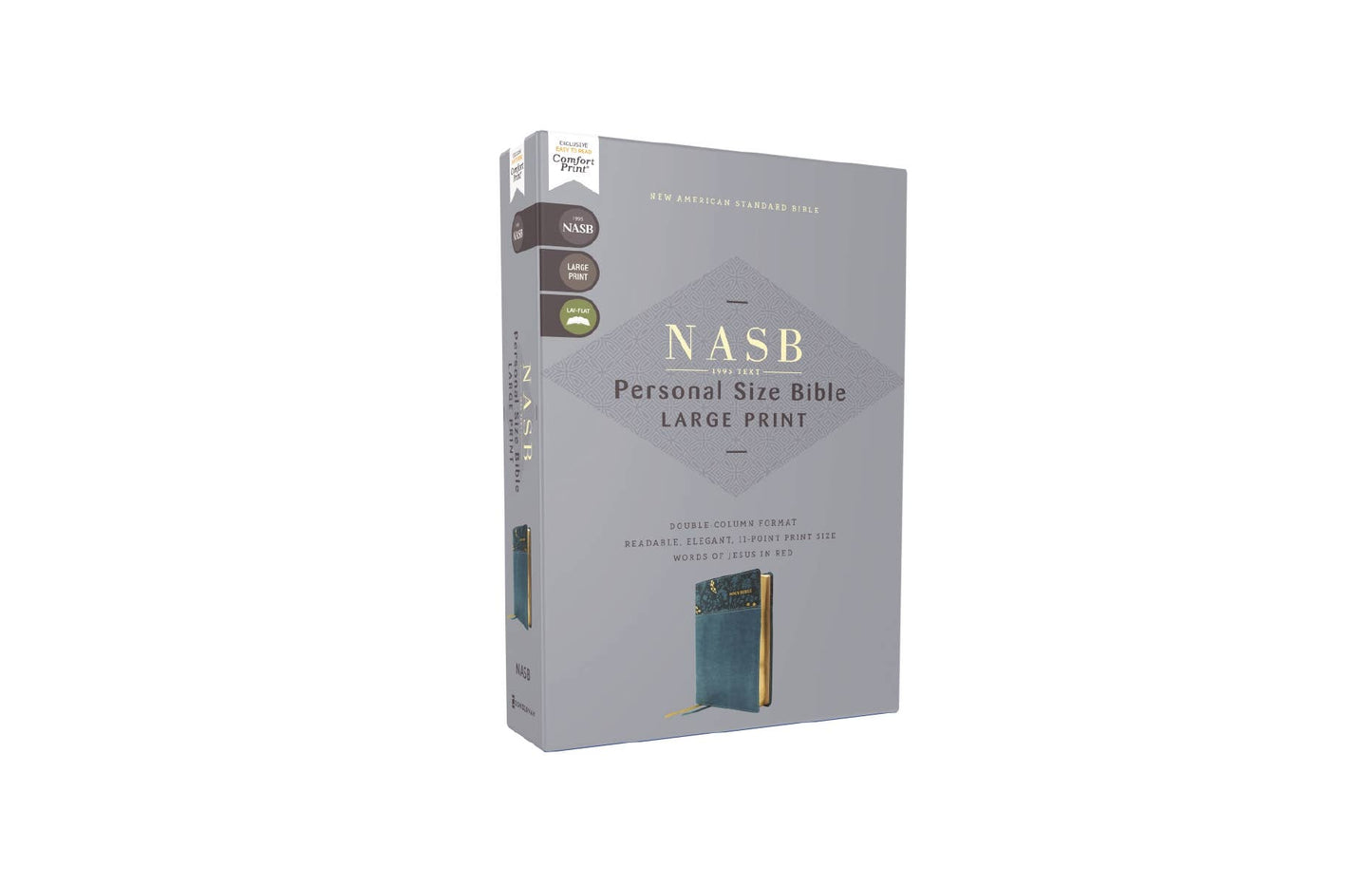 Bible Teal Leathersoft Personal Size NASB Large Print