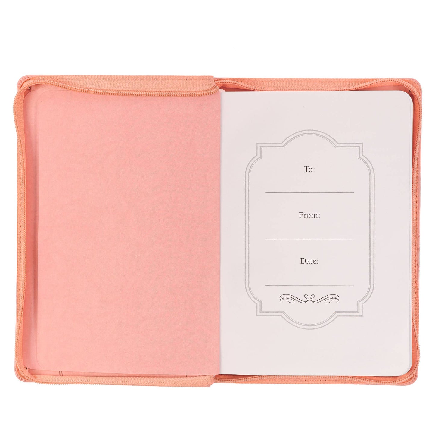 Journal Zip Pink His Mercy Never Fails