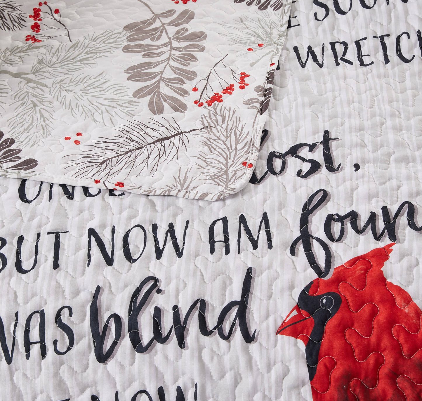 "Cardinals Amazing Grace" Inspirational Quilted Throw