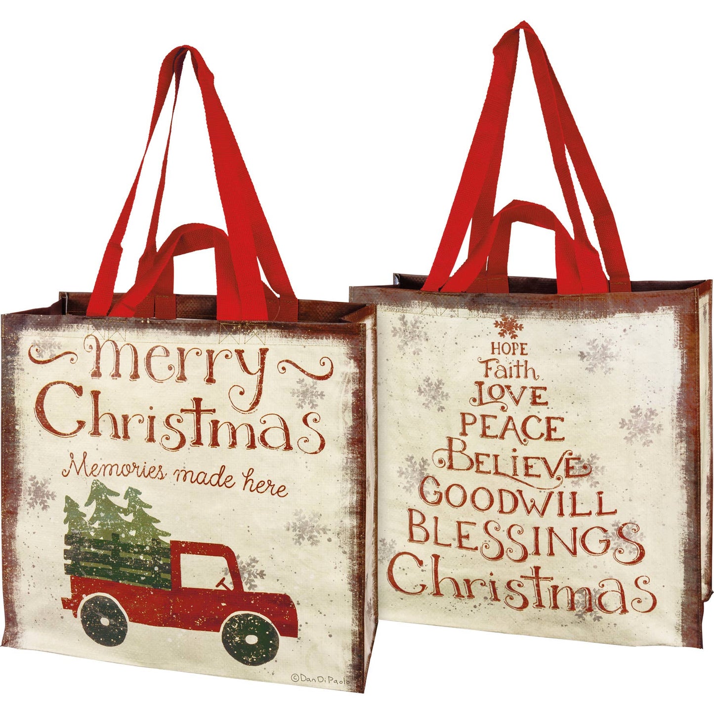 Merry Christmas Memories Market Tote