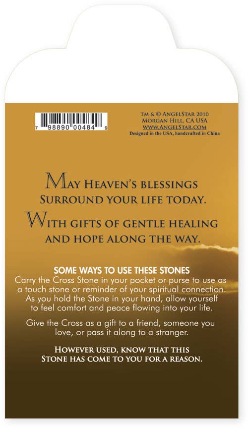 Comfort Cross Stone with Poem Envelope