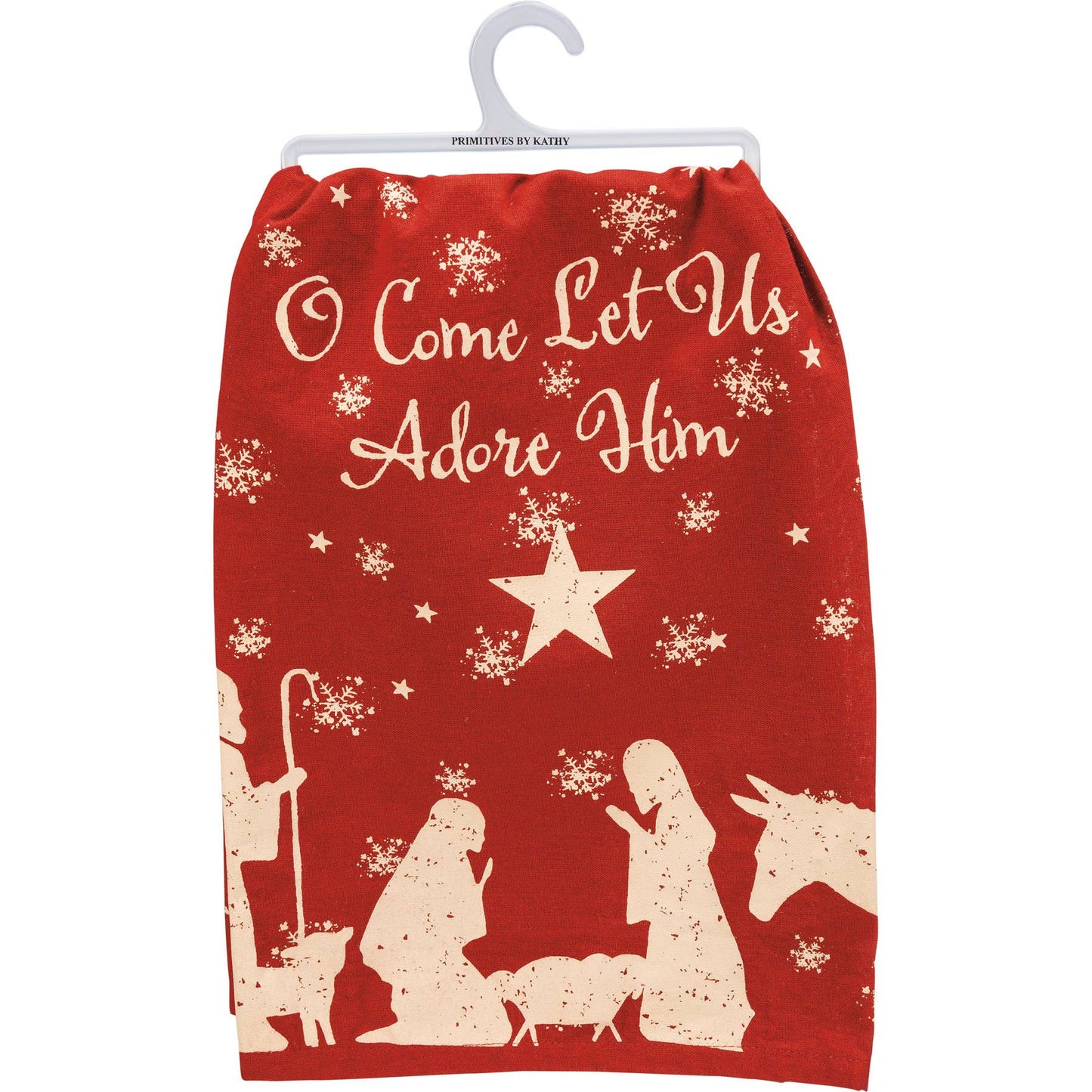 Let Us Adore Him Kitchen Towel