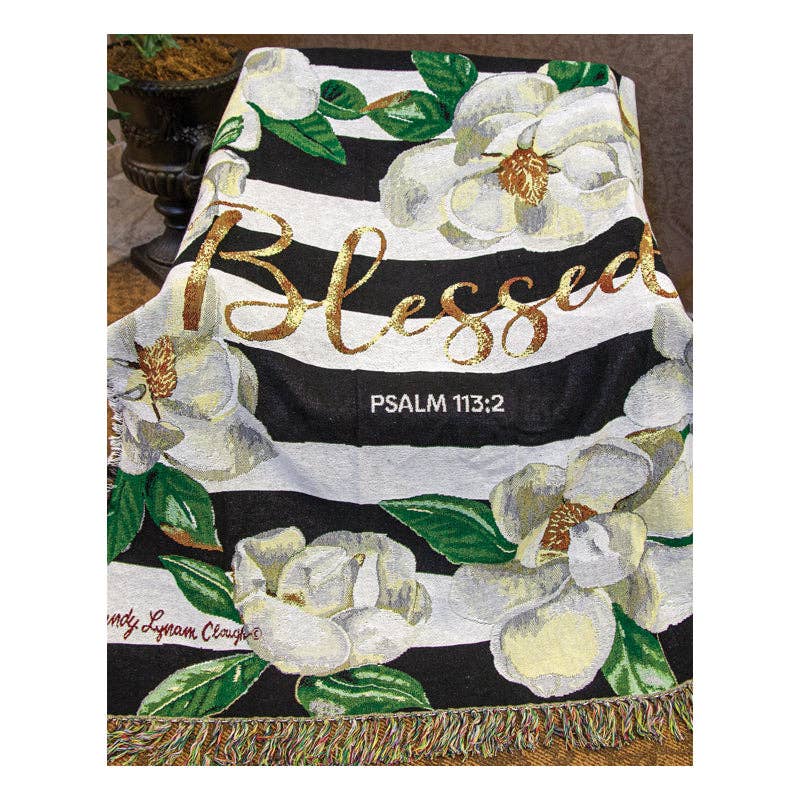 Blessed Magnolia Throw
