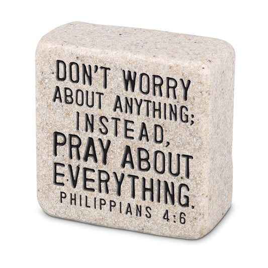 Don’t Worry Scripture Stone
