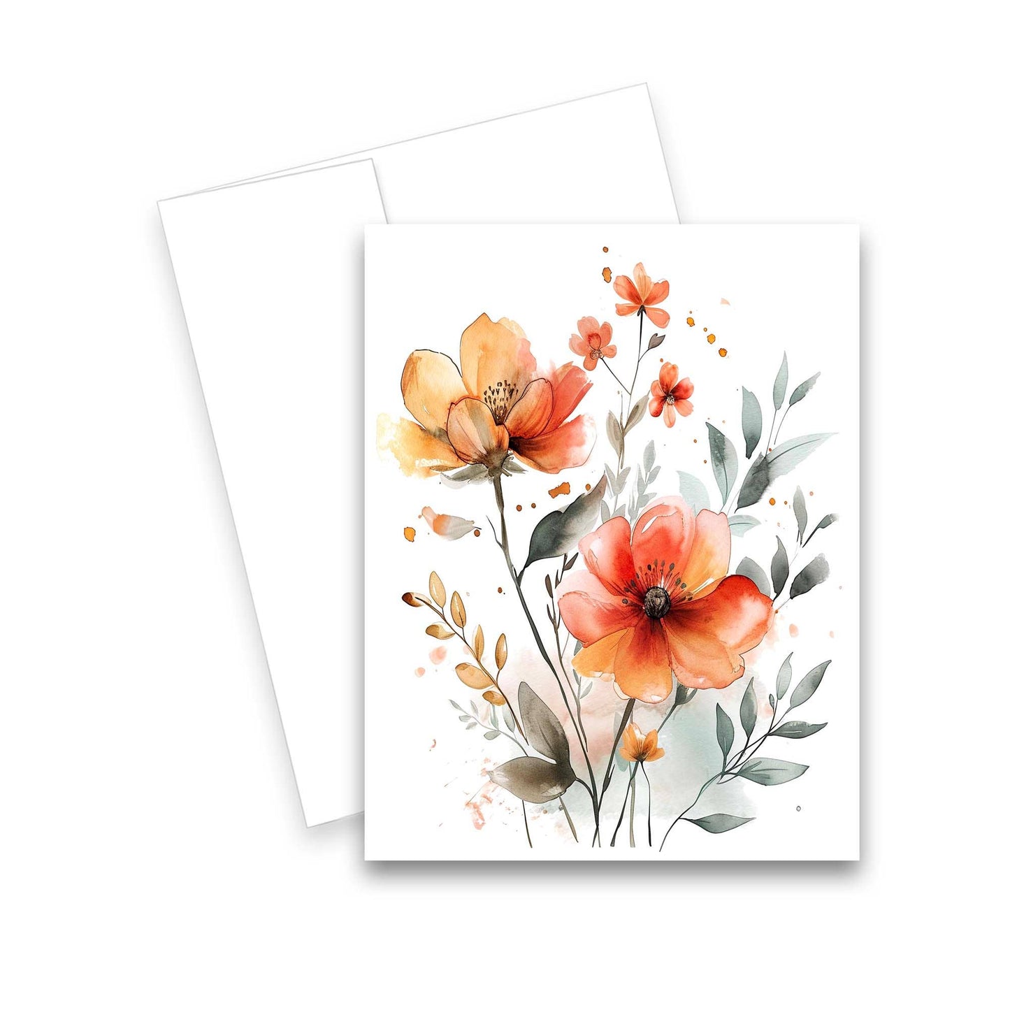 Greeting Cards- Assorted Watercolor Wildflower 6pk