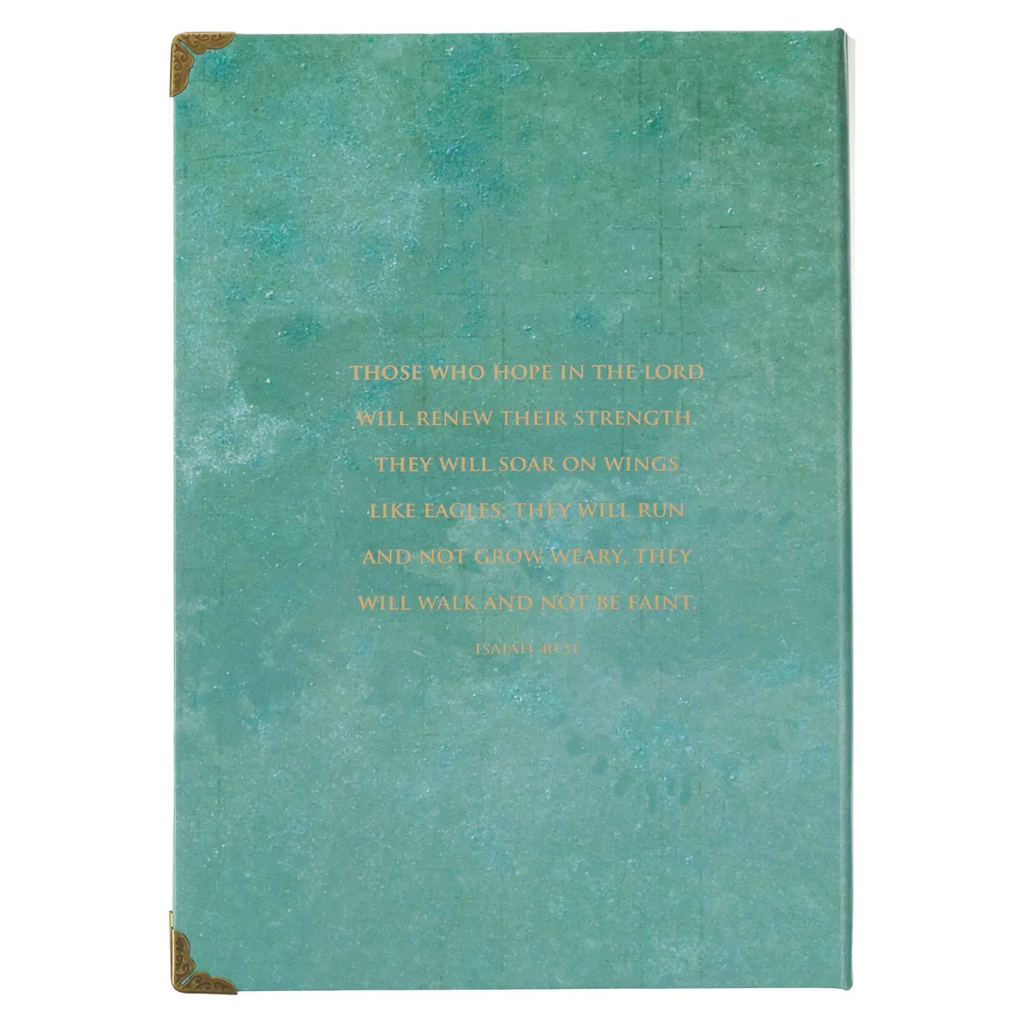 Teal Butterfly Hope Journal Isaiah 40:31