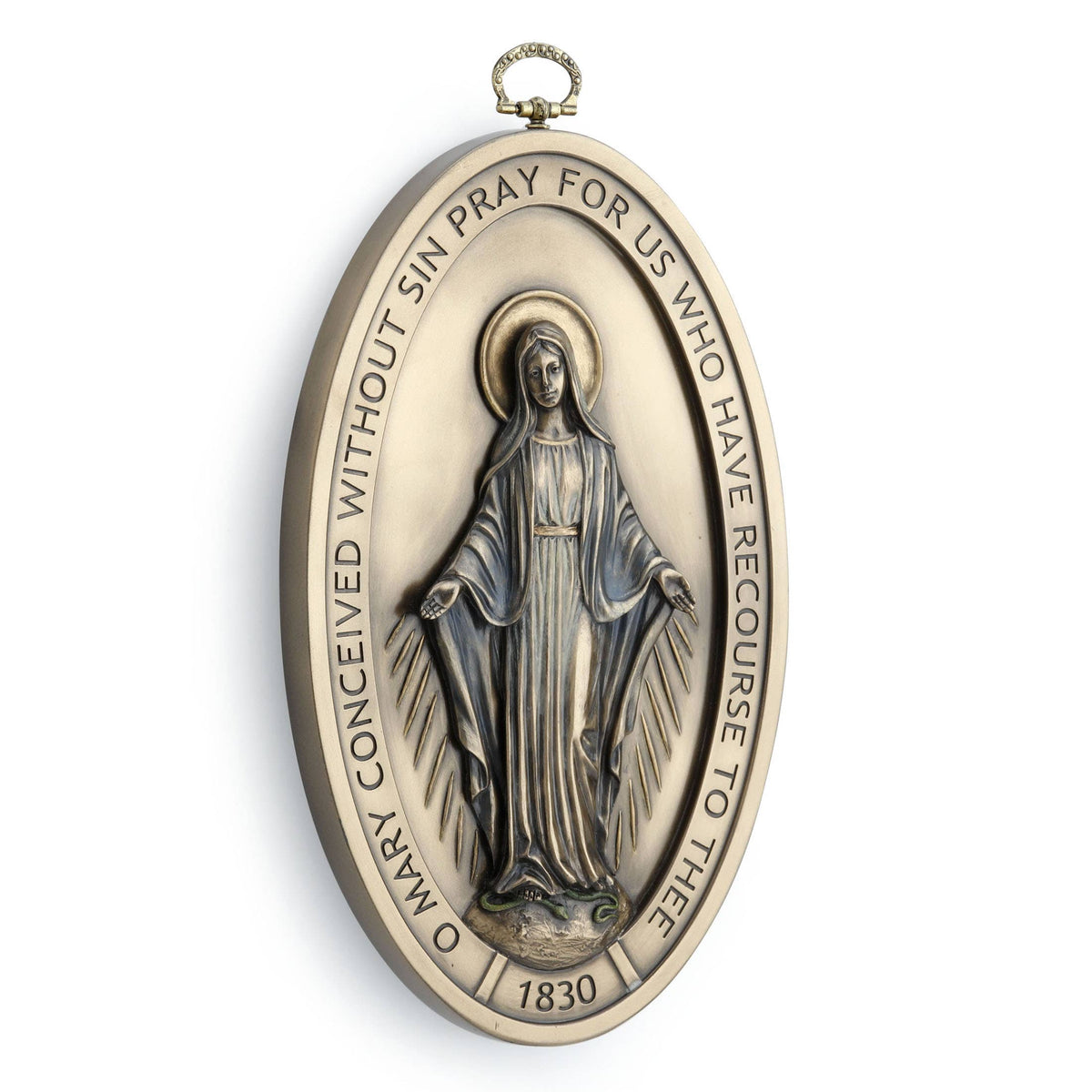 Miraculous Medal Wall Plaque 8 3/4 Inches
