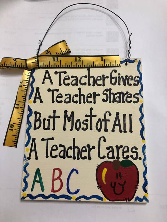 Teacher Encouragement Wall Hanger