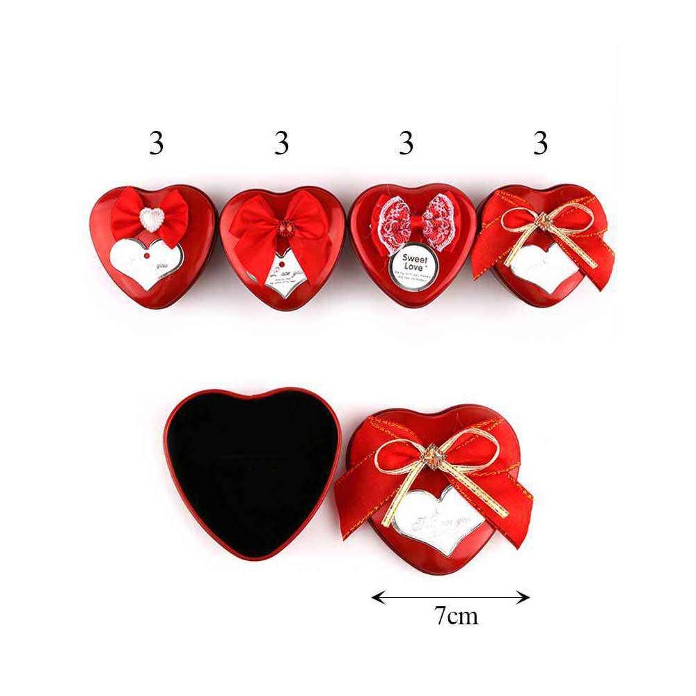 Heart Shaped Gift Tin Boxes
