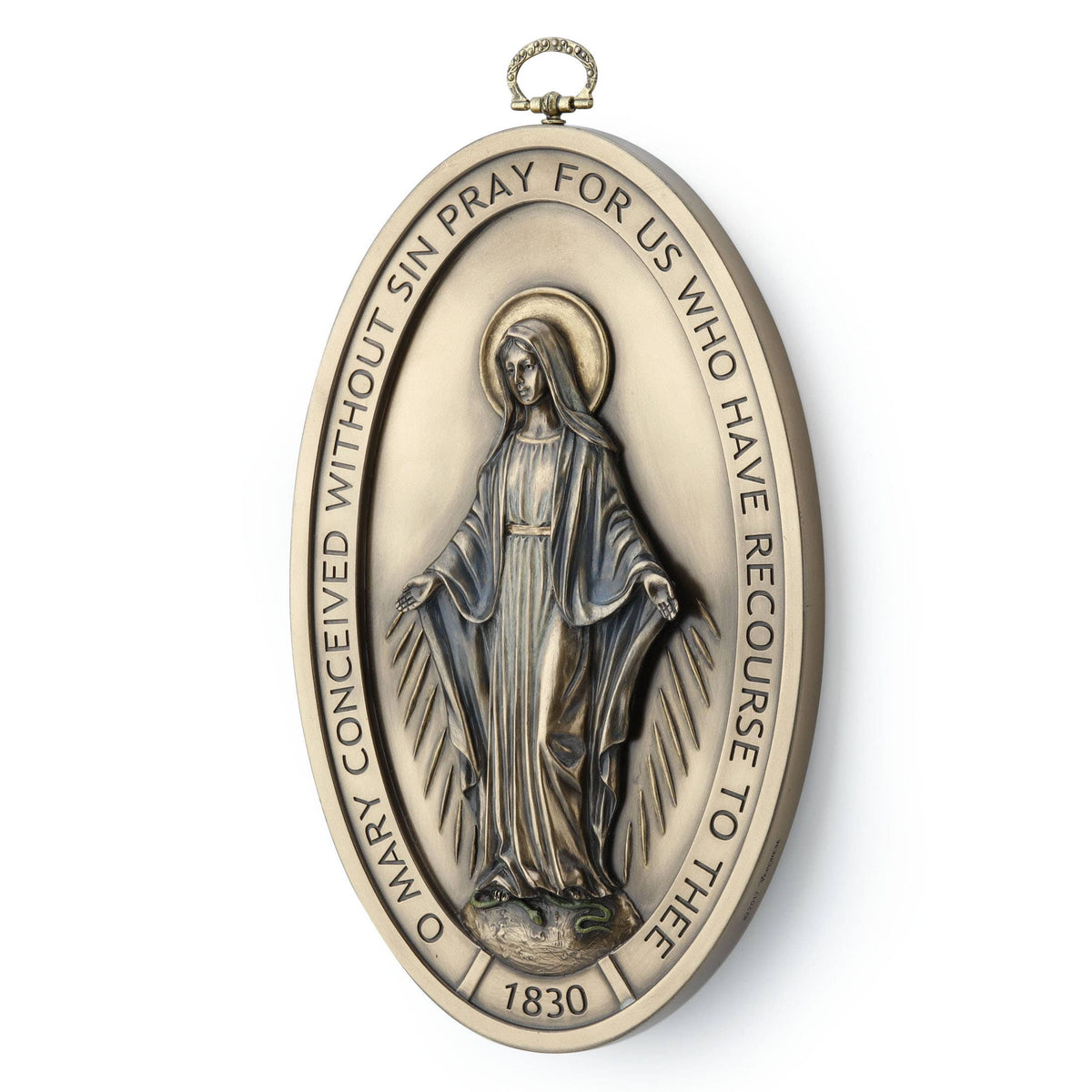 Miraculous Medal Wall Plaque 8 3/4 Inches