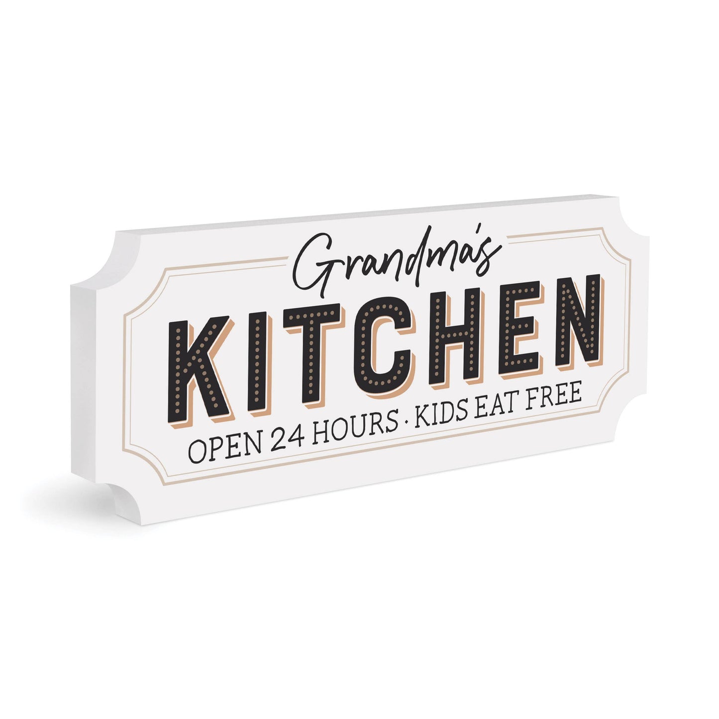 Grandma's Kitchen Open 24 Hours Kids Eat Free Ornate Table