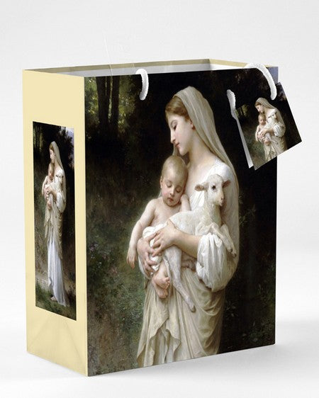 Small Mother and Child Bouguereau L'Innocence Giftbag