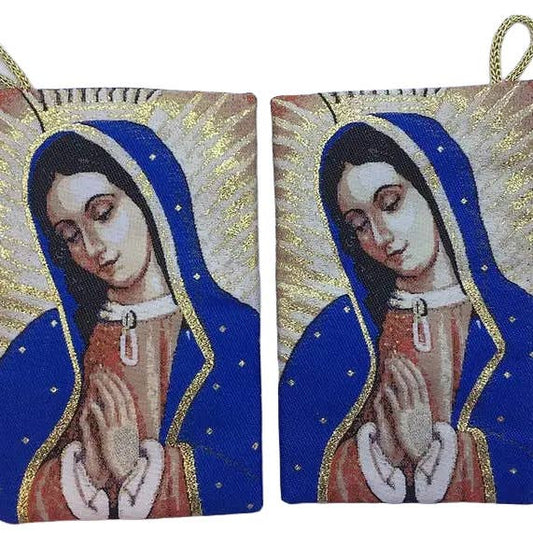 Rosary Pouch - Our Lady of Guadalupe 1/2 Body 4" x 6”