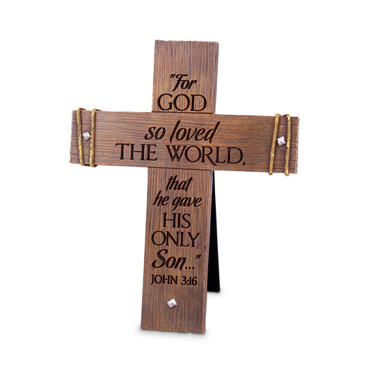 SMALL RUGGED CROSS JOHN 3:16