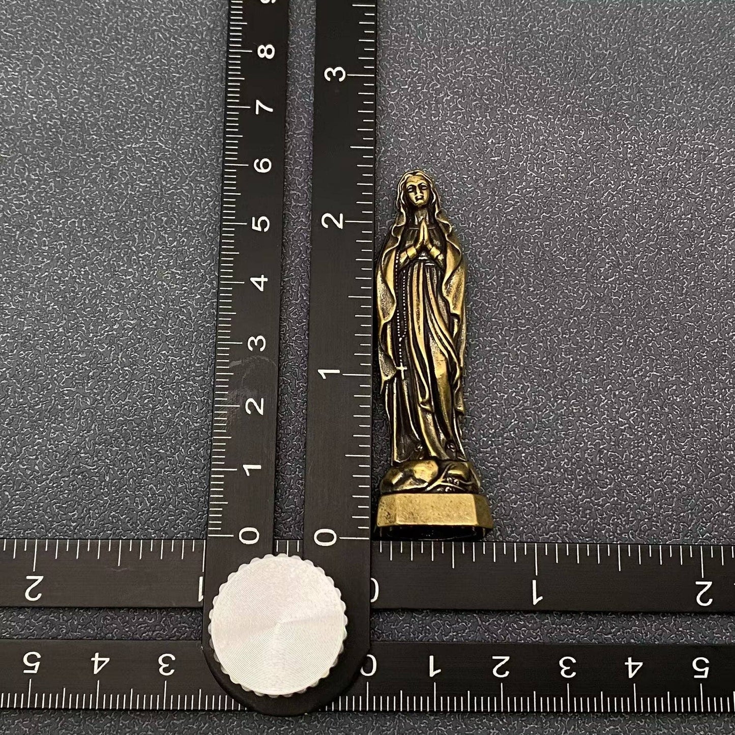 Small Brass Virgin Mary Statue