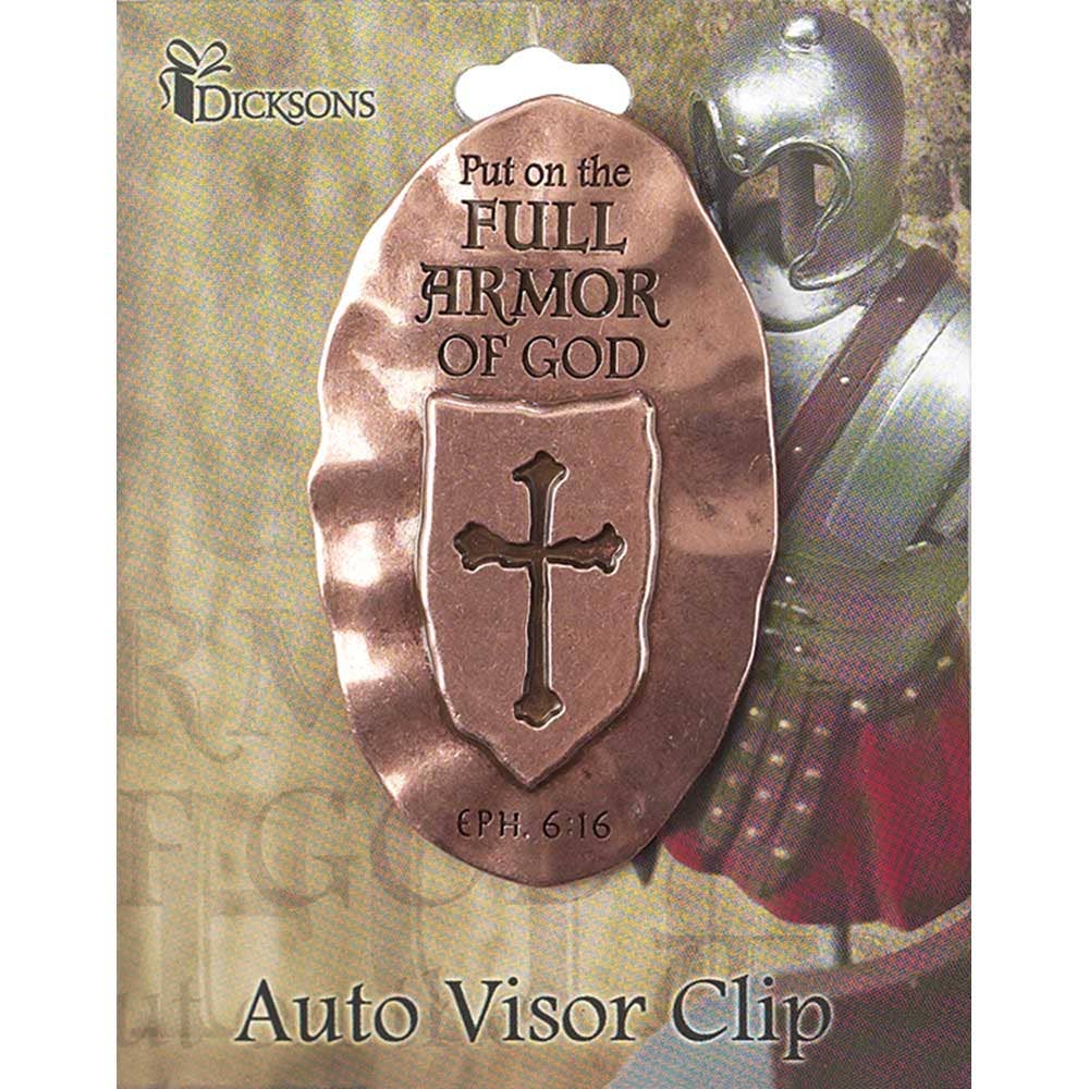VISOR CLIP FULL ARMOR OF GOD METAL BRNZ
