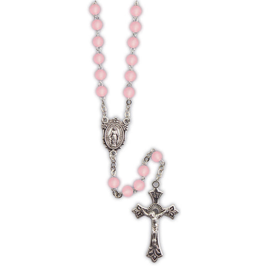  Pink Beaded Rosary