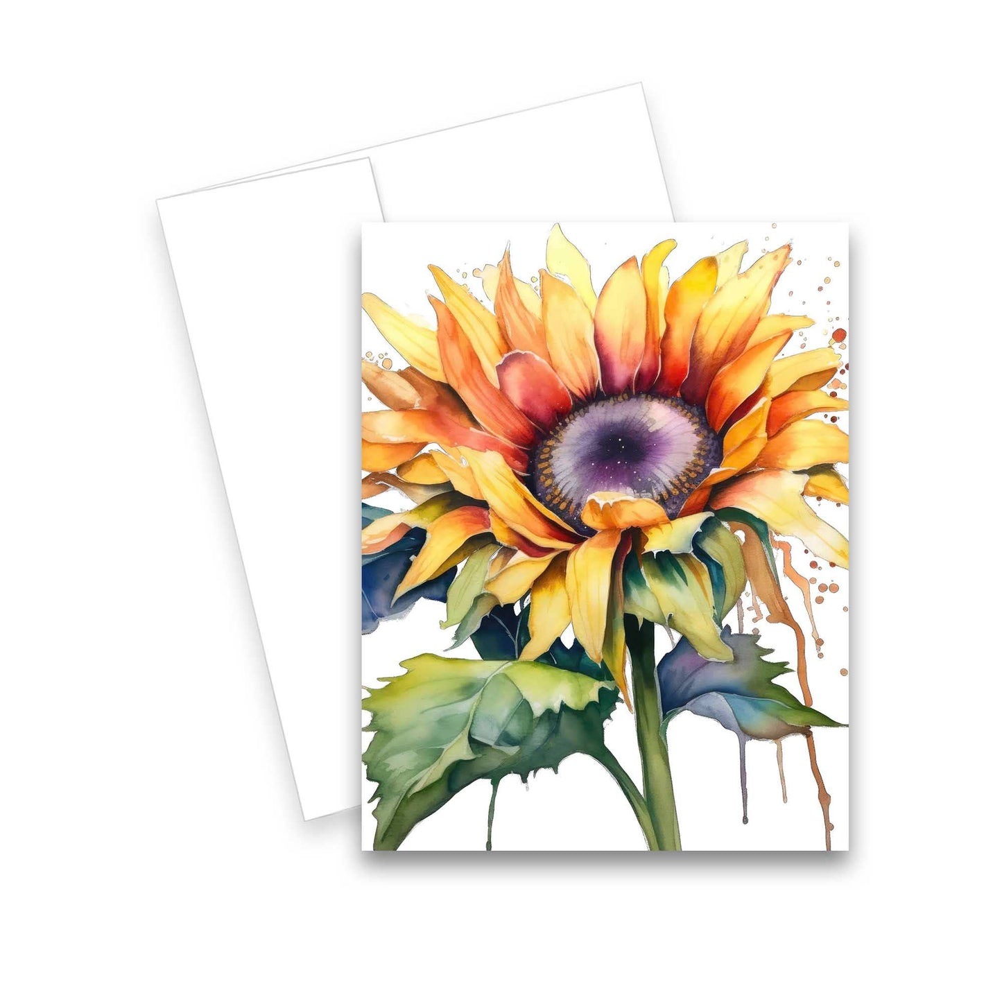 Greeting Cards- Assorted Sunflower Blank Notecards 6pk