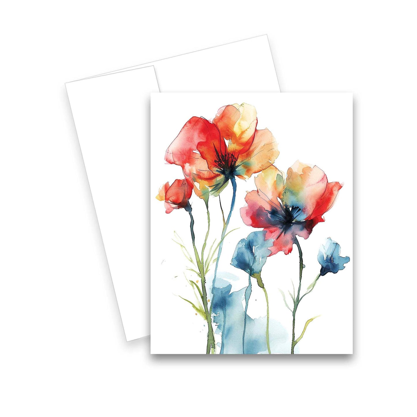 Greeting Cards- Assorted Watercolor Wildflower 6pk