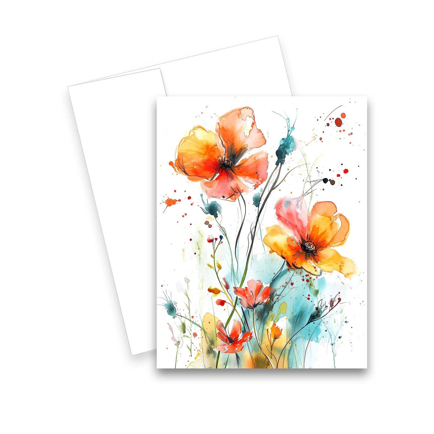 Greeting Cards- Assorted Watercolor Wildflower 6pk
