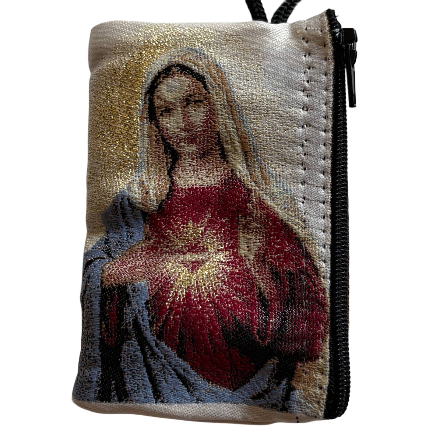 Rosary Pouch - Sacred Heart of Mary 4" x 6"