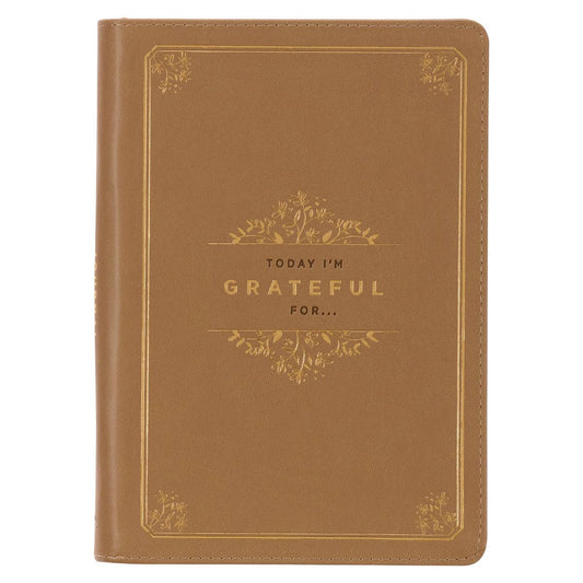 Journal Zip Tan Today I'm Grateful Ps. 106:1
