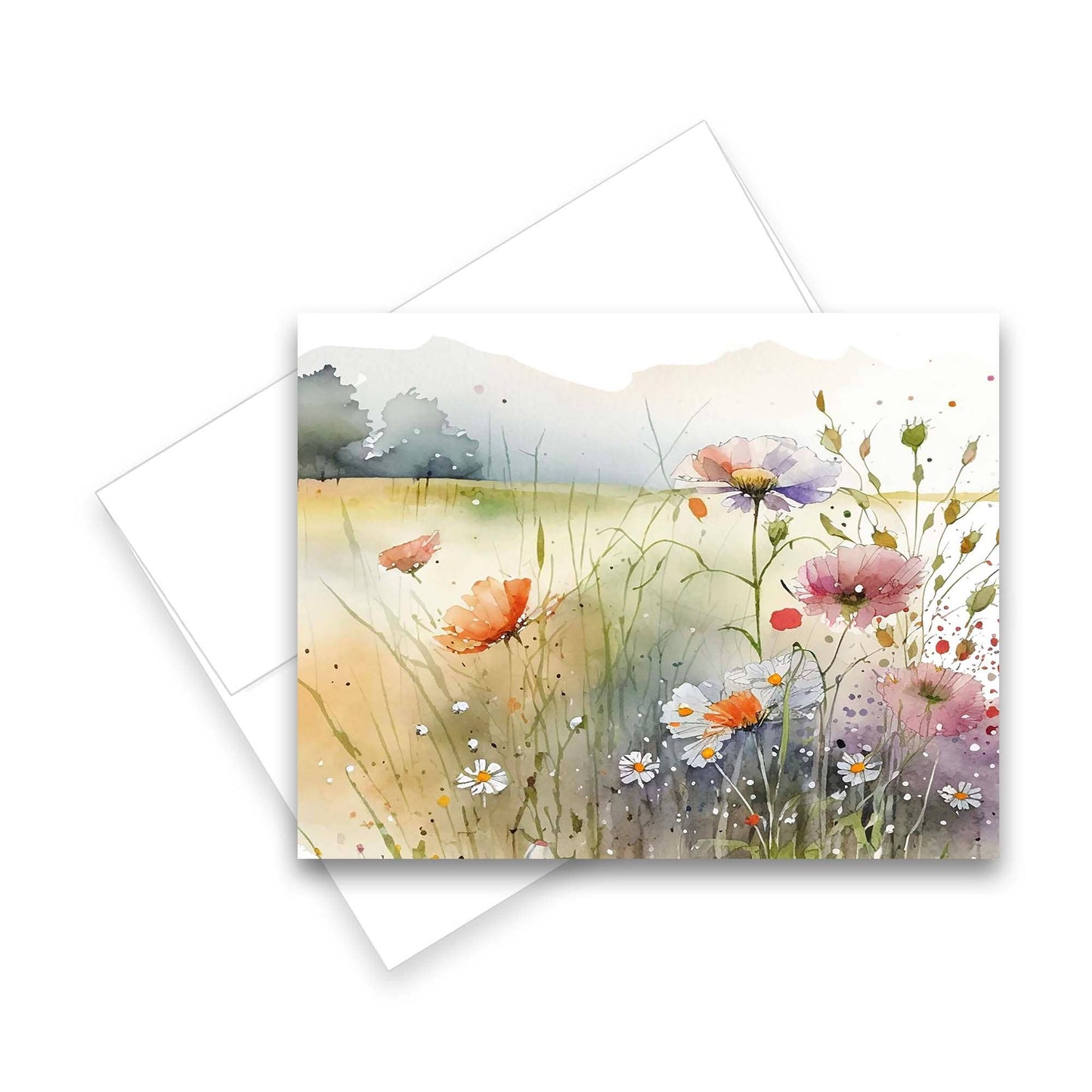 Greeting Cards: Assorted Watercolor Wildflower 6pk