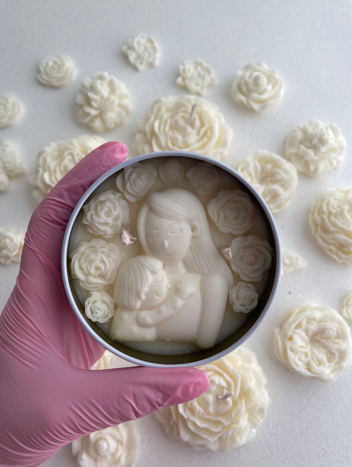 Strawberry Cheesecake Mother & Child Candle