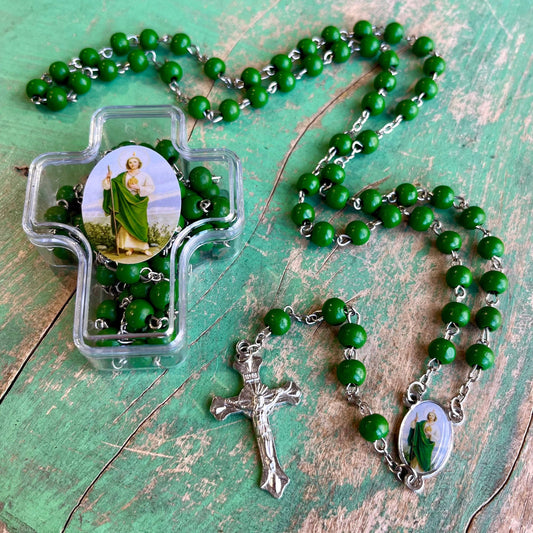 St. Jude Rosary with Cross Case