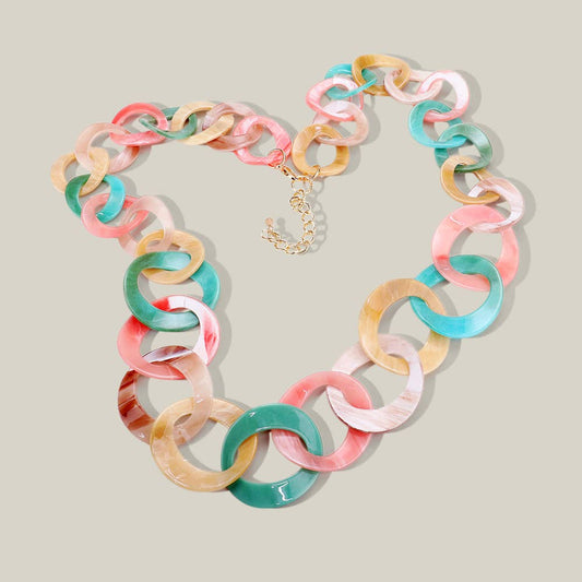 Bold Spring Link Long Necklace