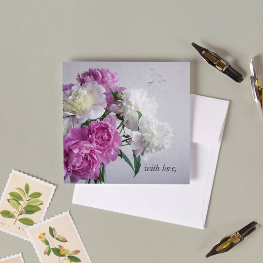 White & Pink Mini Cutesy Card
