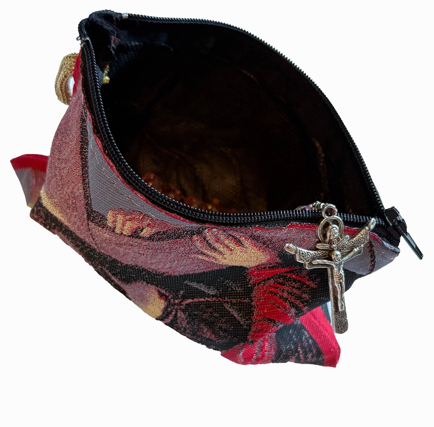 Rosary Pouch - Jesus Carrying Cross 3″ x 4″