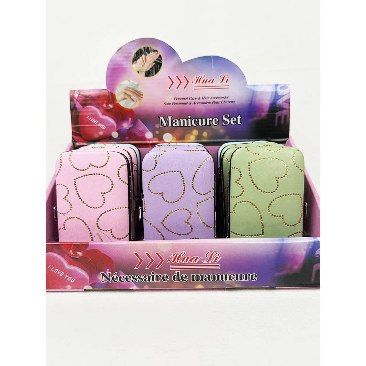 Heart Personal Mani and Pedi Kit care tools : Mixed Color