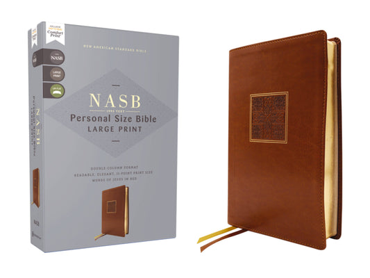 Bible brown Leathersoft Personal Size NASB Large Print